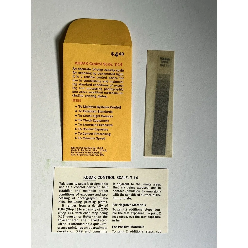 Kodak Control Scale T-14 Density Scale